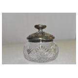 Powder Jar, 665T, Crystal & Sterling lid