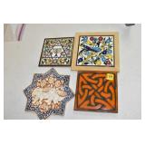 Decorator Tiles, 2 are Jewish Themed