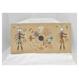 Navajo, Sand Art,Painting, Signed on Reverse