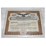Stock Certificate,Idaho Premier Mines, 1929,