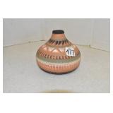 Navajo Pottery, See Pot, 4" T,signed