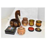 Russian Kitchen , ring boxes, lidded