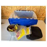 Misc. Box of Chains, Reflectors, Etc.