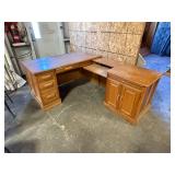 Wooden 'L' Shaped Desk