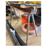 2 Metal Sawhorses