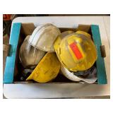Box of Used Hard Hats