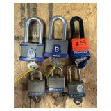 6 Locks With Keys