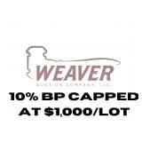 10% Buyer's Premium Capped at $1,000