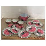 Tin Lithograph Toy Tea Set