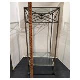Metal and Glass Stand