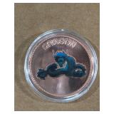 1oz Colorized Copper Round