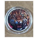 1/10 0z Colorized Silver Round