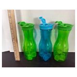 Plastic Bottles with Reusable Ice Cubes