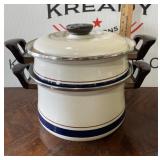 Enameled Double Broiler