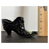 Fenton Signed Glass Shoe