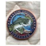 1 Oz Bass Fishing Copper Round