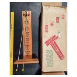 Vintage Wooden Skill Game ' Ride The Rods '