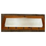 Mirror with Coat Hooks