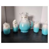 MCM Frosted Blendo Pitcher and Glasses