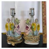 Vintage Victorian Couple Lamps