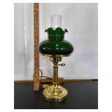 Vintage Hurricane Style Brass Student Lamp