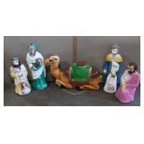 Vintage Nativity Blow Molds