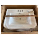 White Pedestal Sink
