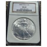 2005 MS69 Silver Eagle