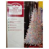 6.5' Pre-Lit White Christmas Tree