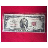 1953 A 2$ Red Note