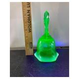 Uranium Hand Etched Signed Neal's Station Bell