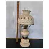 Vintage Ceramic Moon and Star Hurricane Lamp