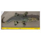Vintage Green Hard Rubber Crocodile