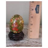 Decorative Hand Painted Wooden Egg