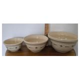 Longaberger Nesting Mixing Bowls