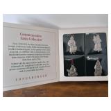 Longaberger Pewter Santa Ornaments