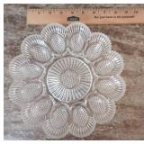 Indiana Glass Hobnail Deviled Egg Platter