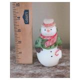 Fenton Signed Snowman Figurine