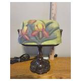 Reverse Painted Desk Lamp