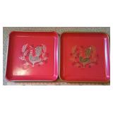 Vintage Metal Serving Trays
