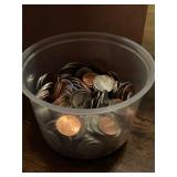 Bowl of Dimes, Nickels and Pennies