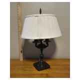 Vintage Brass Rembrandt Candelabra Table Lamp