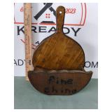 Wooden Paper Plate Holder