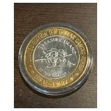 Treasure Island 10$ Silver Casino Token