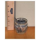 Vintage Mustard Jar with Sterling Lid