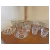 Vintage Clear Glass Lot