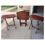 Folding Snack Table Set