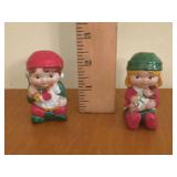 Vintage Avon Santas Helpers Shakers