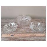 Vintage Clear Glass Bowls