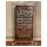 10 Ounce Johnson Matthey Silver Bar